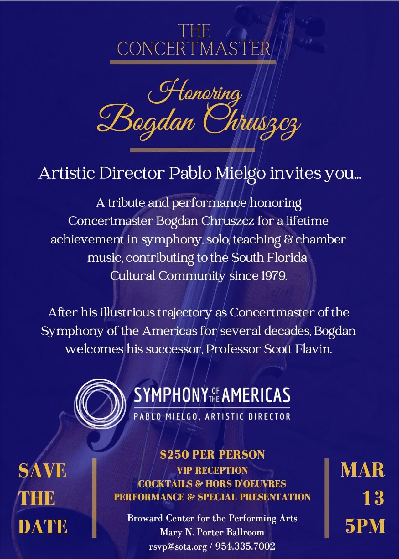 An Event Poster in Blue Color Background